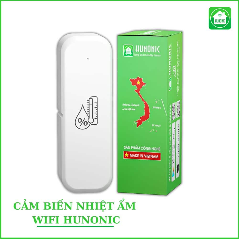 Cảm Biến Nhiệt Ẩm Wifi Hunonic - Ảnh 2 Cảm Biến Nhiệt Ẩm Wifi Hunonic - Ảnh 2