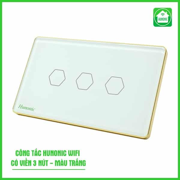 Công Tắc Cảm Ứng Wifi Hunonic Hình Chữ Nhật Viền Vàng - Ảnh 4 Công Tắc Cảm Ứng Wifi Hunonic Hình Chữ Nhật Viền Vàng - Ảnh 4