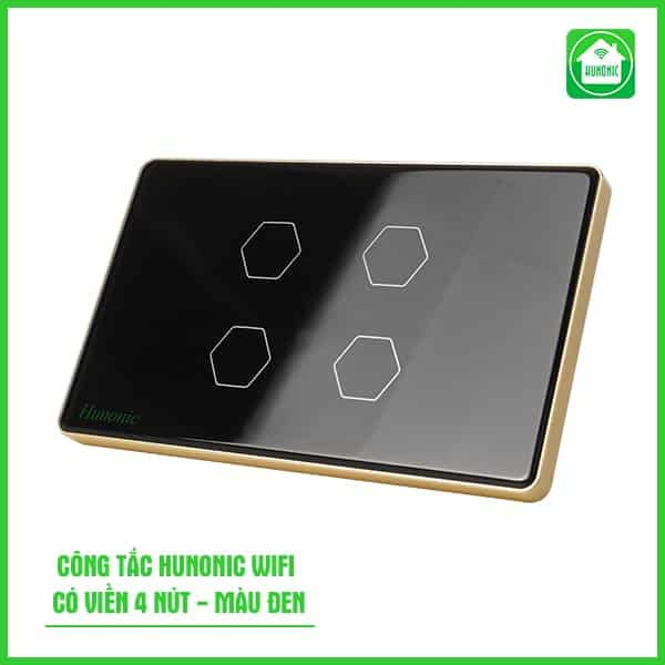 Công Tắc Cảm Ứng Wifi Hunonic Hình Chữ Nhật Viền Vàng - Ảnh 5 Công Tắc Cảm Ứng Wifi Hunonic Hình Chữ Nhật Viền Vàng - Ảnh 5