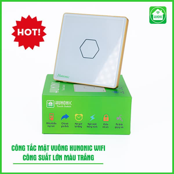 Công Tắc Cảm Ứng Wifi Hunonic Mặt Vuông - Ảnh 5 Công Tắc Cảm Ứng Wifi Hunonic Mặt Vuông - Ảnh 5