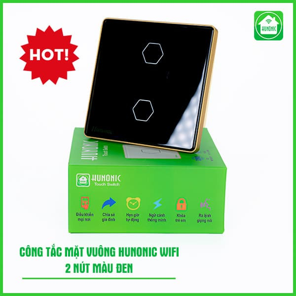 Công Tắc Cảm Ứng Wifi Hunonic Mặt Vuông - Ảnh 3 Công Tắc Cảm Ứng Wifi Hunonic Mặt Vuông - Ảnh 3