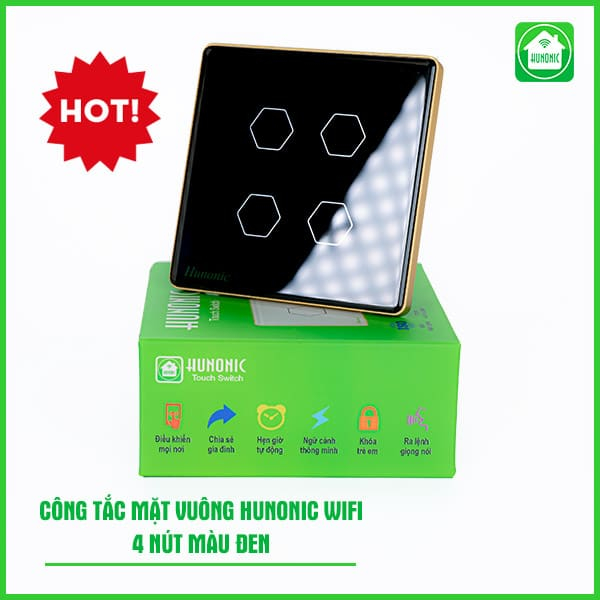 Công Tắc Cảm Ứng Wifi Hunonic Mặt Vuông - Ảnh 4 Công Tắc Cảm Ứng Wifi Hunonic Mặt Vuông - Ảnh 4