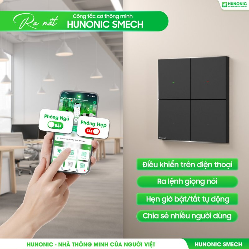 Công Tắc Cơ Thông Minh Hunonic Smech 30 công tắc hunonic smech