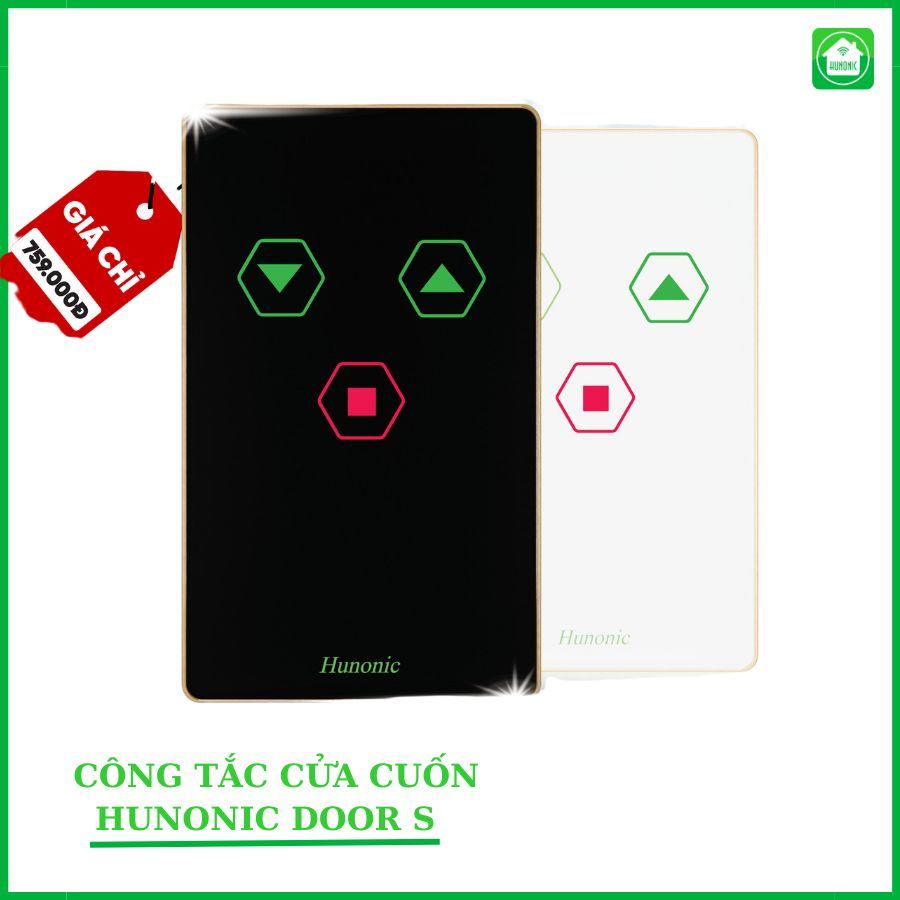 Công Tắc Cửa Cuốn Wifi Hunonic Door S - Phiên Bản Mới 2026 Công Tắc Cửa Cuốn Wifi Hunonic Door S - Phiên Bản Mới 2026