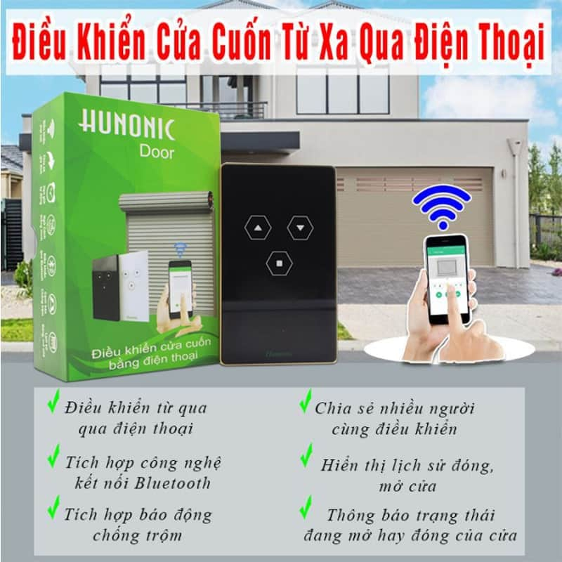 Công Tắc Cửa Cuốn Wifi Thông Minh HUNONIC DOOR ( màu đen) - Ảnh 5 Công Tắc Cửa Cuốn Wifi Thông Minh HUNONIC DOOR ( màu đen) - Ảnh 5