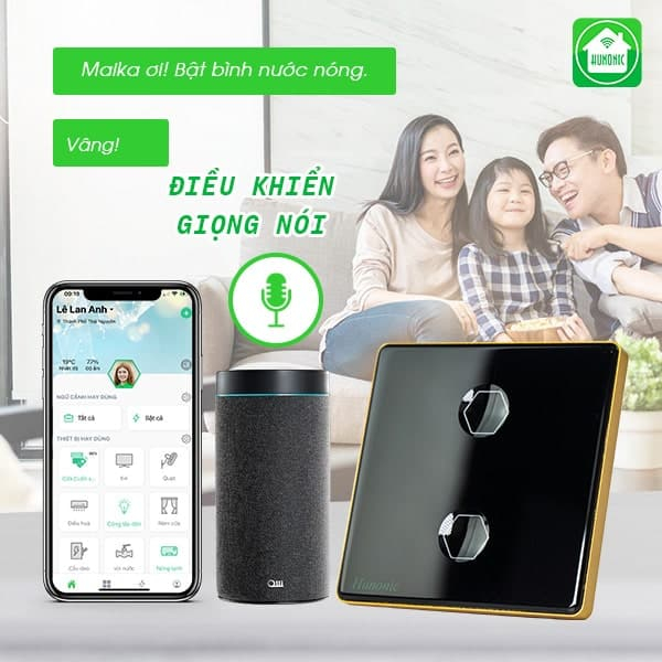 Công Tắc Hunonic Premium Hình Vuông 20 cong tac hunonic premium hinh vuong 10