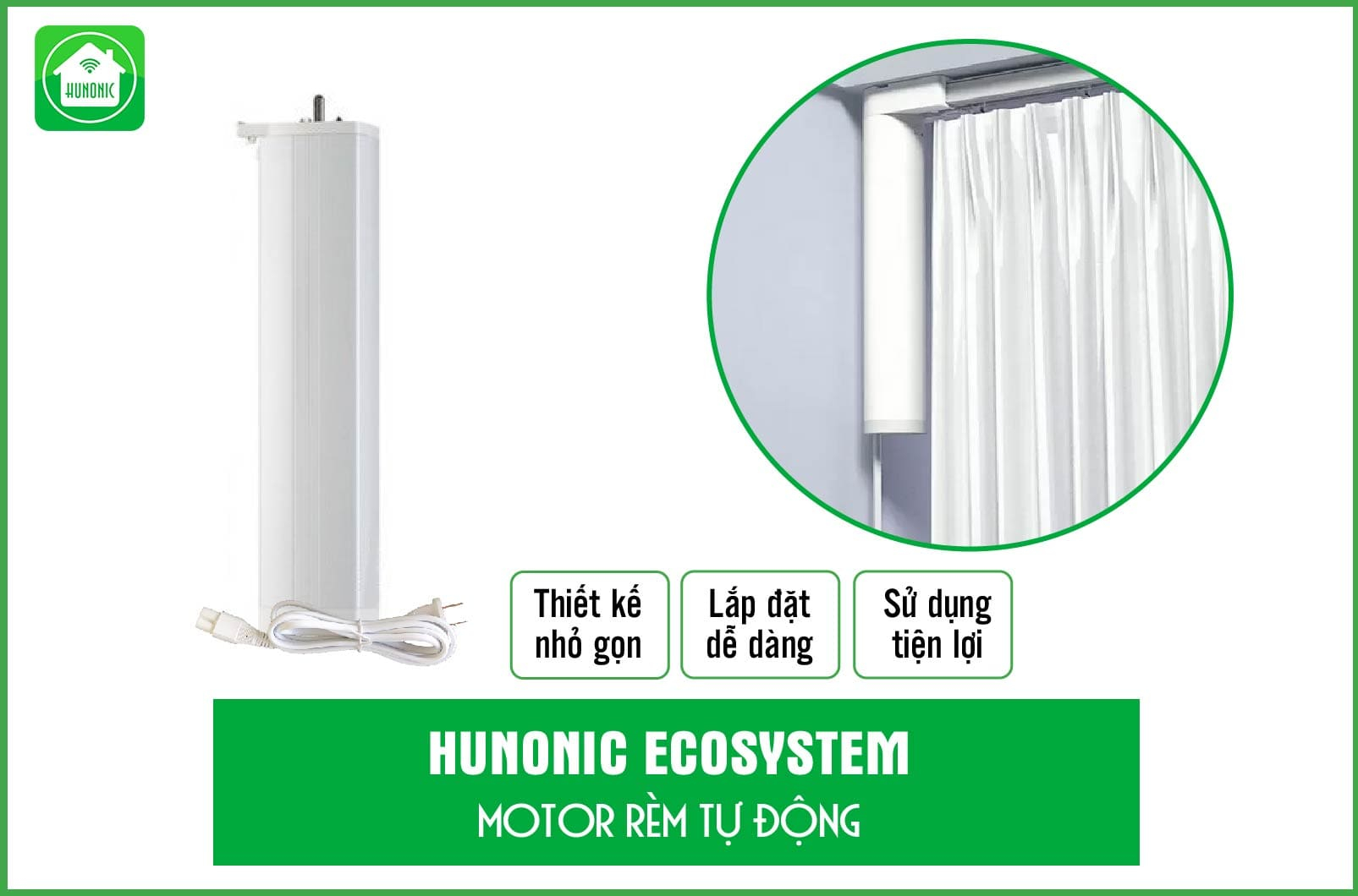 Động cơ rèm wifi thông minh Hunonic Ecosystem điều khiển từ xa 13 dong co rem thong minh 5 min