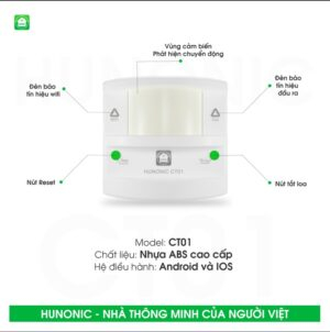 Thiết Bị Chống Trộm Và Báo Khách Wifi Hunonic CT01 - Ảnh 2 Thiết Bị Chống Trộm Và Báo Khách Wifi Hunonic CT01 - Ảnh 2
